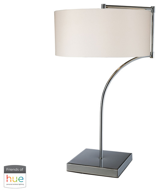 Lancaster Table Lamp Chrome With Philips Hue Led Bulb Bridge