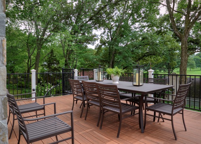 Arlington Deck with Screen Porch & Spiral Staircase contemporary-terrace