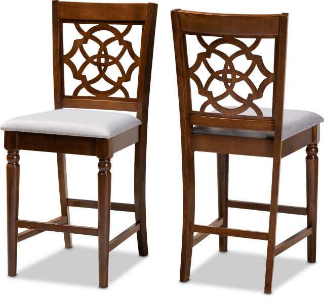 Oscar Counter Pub Chair (Set of 2) Traditional Bar Stools And