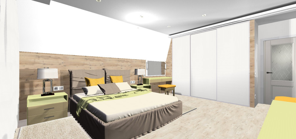 Спальня в коттедже.