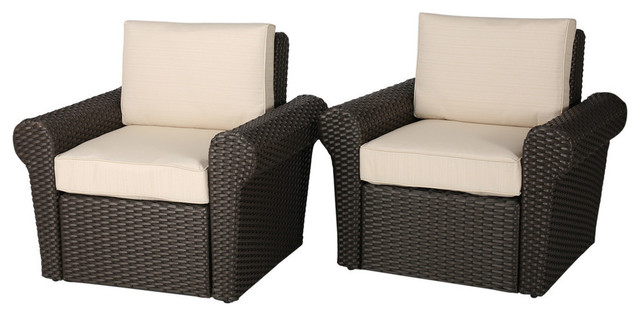 Gdf Studio Vivian Outdoor Dark Brown Wicker Club Chairs With Cushions Set Of 2 Gdf Studio Vivian Outdoor Dark Brown Wicker Club Chairs With Cushions Set Of 2