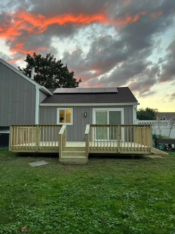 Pressure Treated Lumber Deck