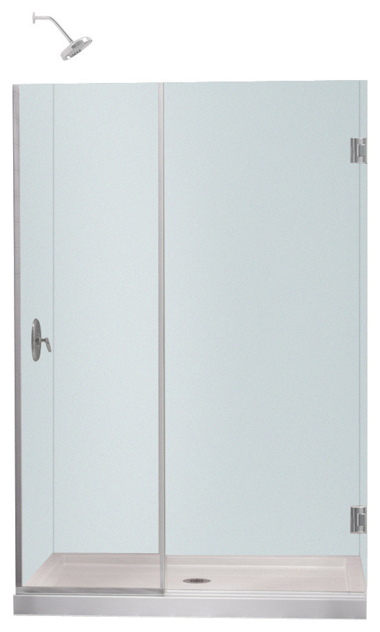 DreamLine Unidoor Plus 35 to 351/2" Hinged Shower Door, 3535.5"x72