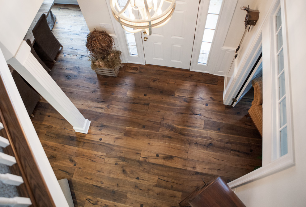 Mountain style entryway photo in New York