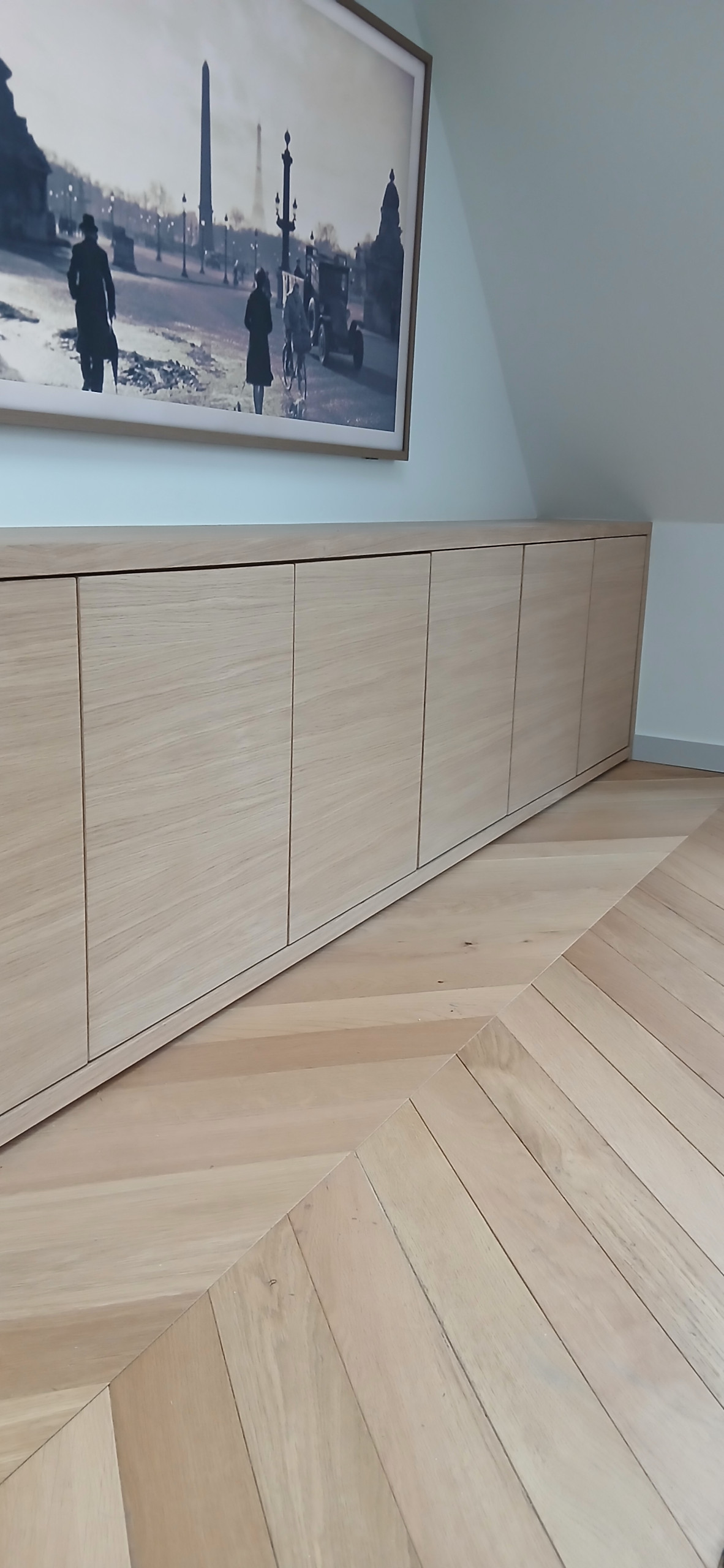 Bibliothèque suspendue et meuble TV