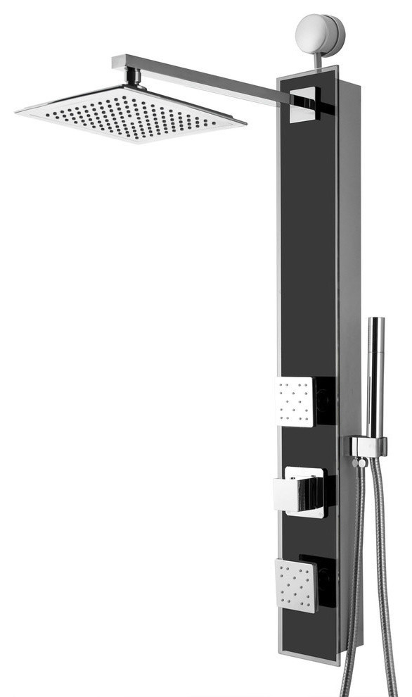 AKDY 35" Stainless Steel Shower Panel With Shower Head and Body Spray