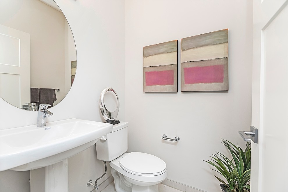Transitional home design photo in Edmonton