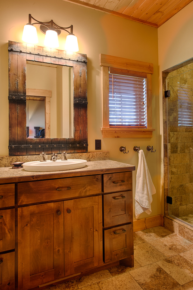 Home design - rustic home design idea in Minneapolis