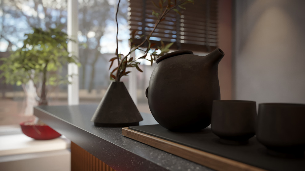 Интерьер ресторана и быстрой доставки суши и пиццы в городе Кострома