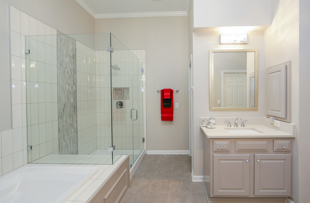 Inspiration for a transitional bathroom remodel in Atlanta