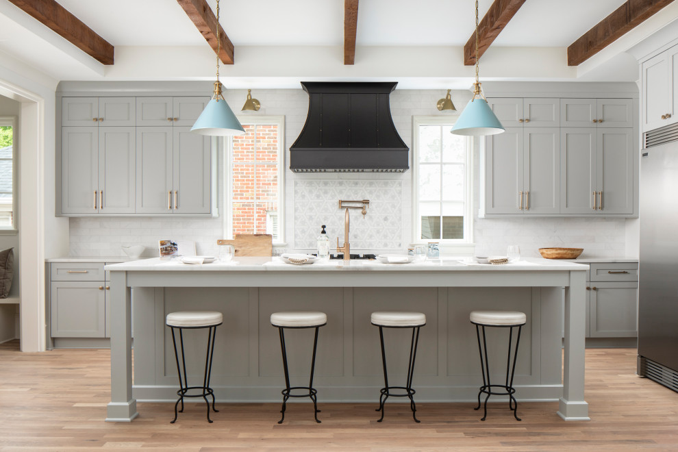 Photo of a transitional kitchen in Charlotte.