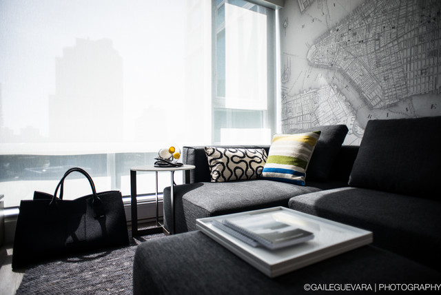 Coal Harbour Residence contemporain-salon