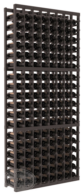 8 Column Standard Cellar Kit in Redwood with Black Stain + Satin Finish