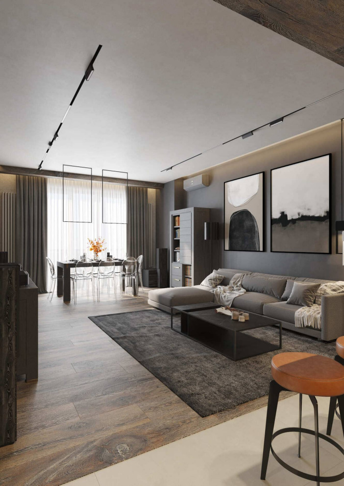 Лофт и облака. Квартира 140 м2 в центре города