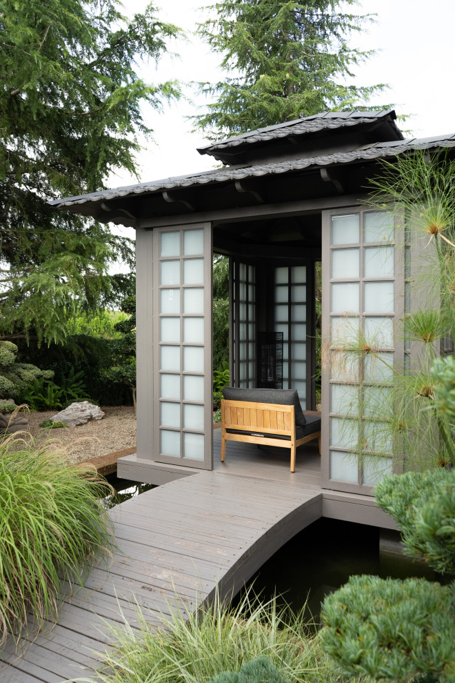 Idée de décoration pour un jardin japonais asiatique.