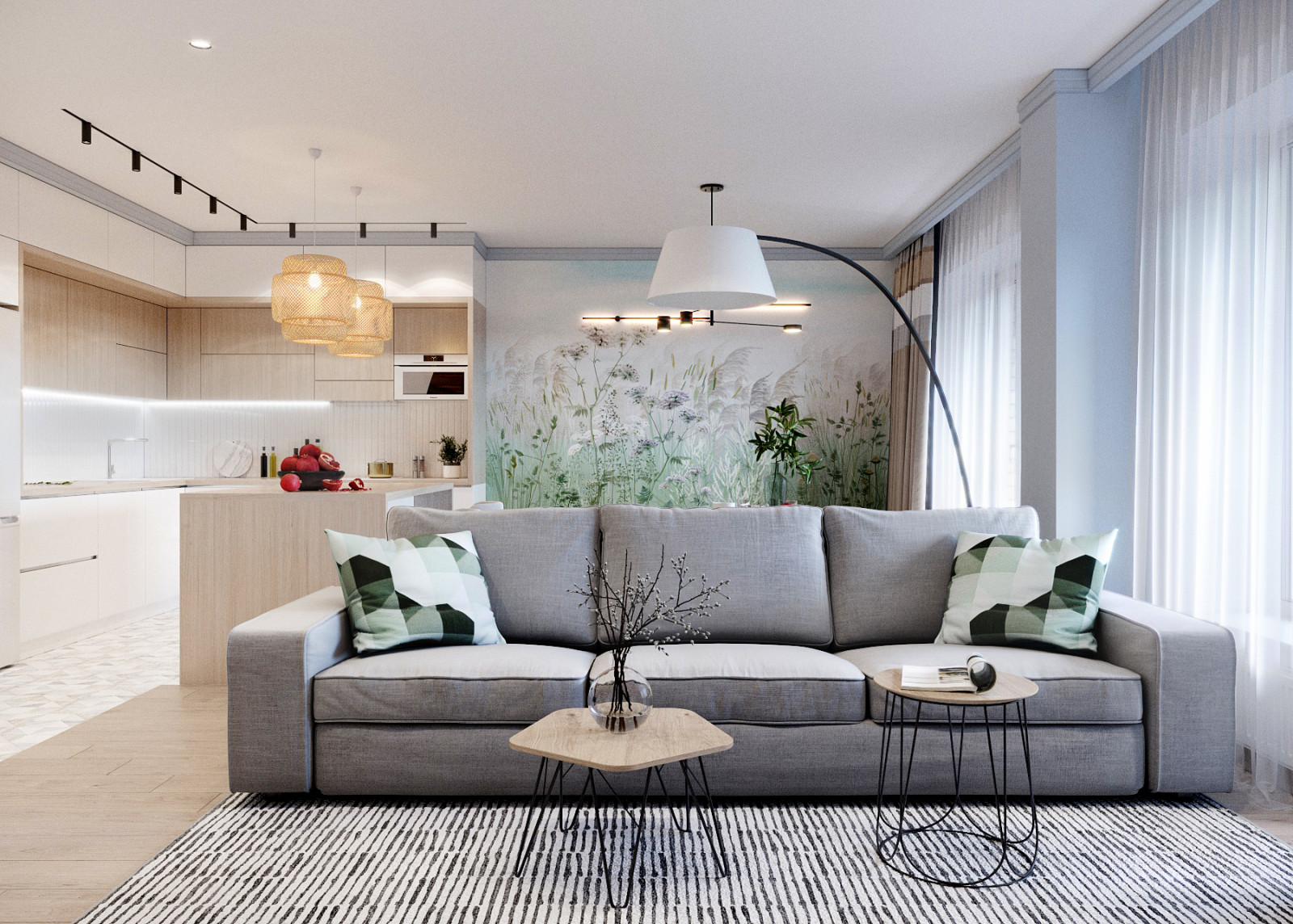 Интерьер квартиры Сканди