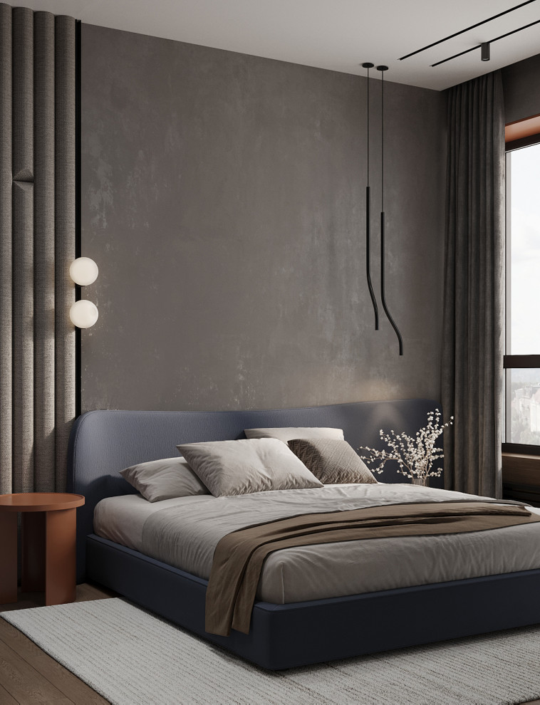 Брутальный интерьер квартиры 85 кв.м. в Москве. Проект