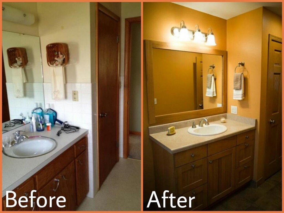 Bathroom Vanity Before and After