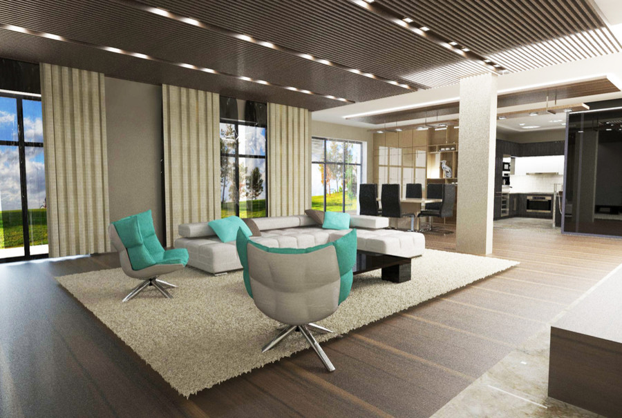 Дизайн интерьера коттеджа