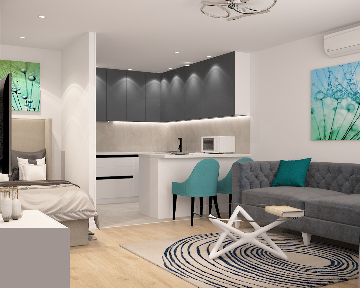 Дизайн однокомнатной квартиры