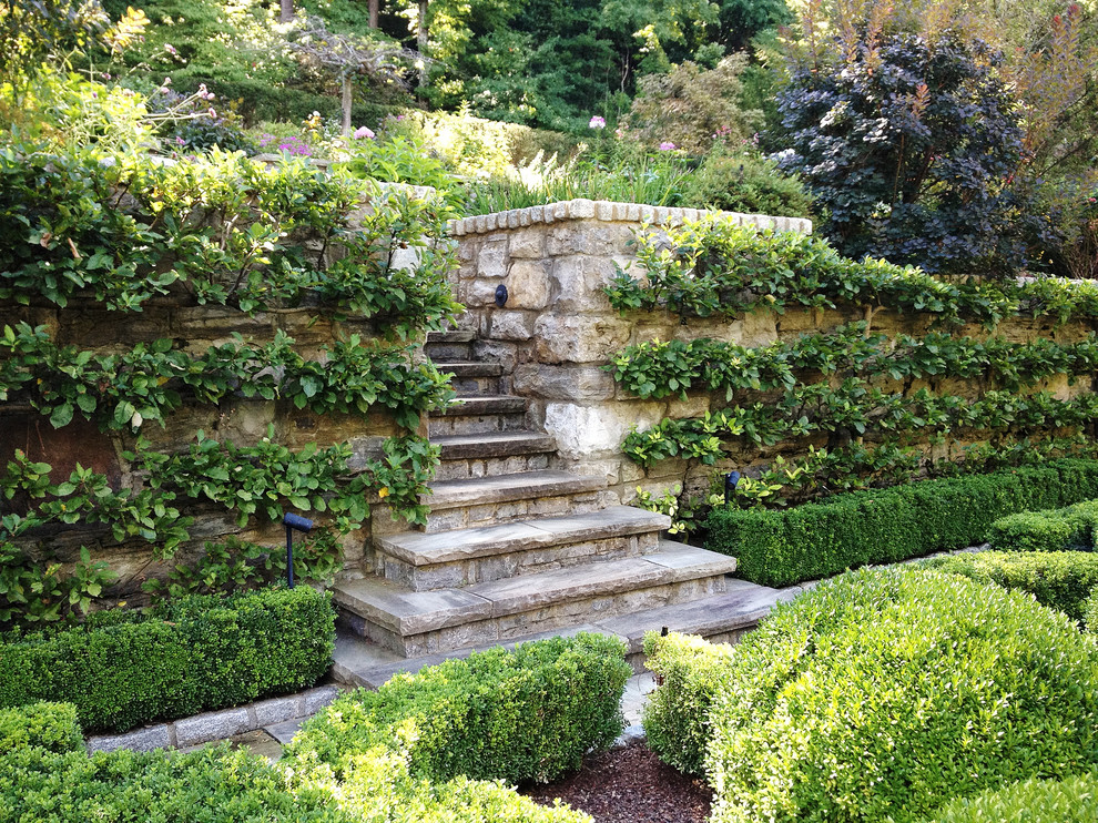 Photo of a small traditional courtyard partial sun formal garden in Other.