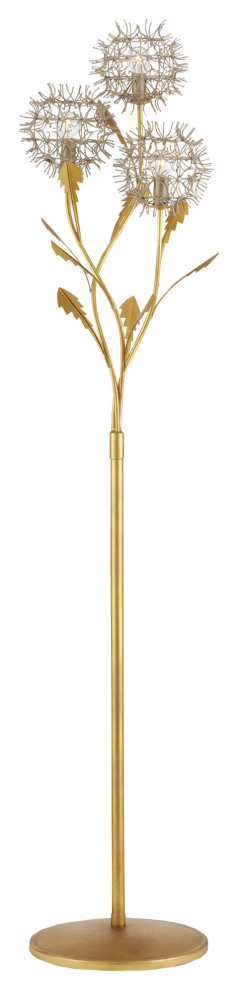 Dandelion Silver and Gold Floor Lamp - Contemporary - Floor Lamps - by ...