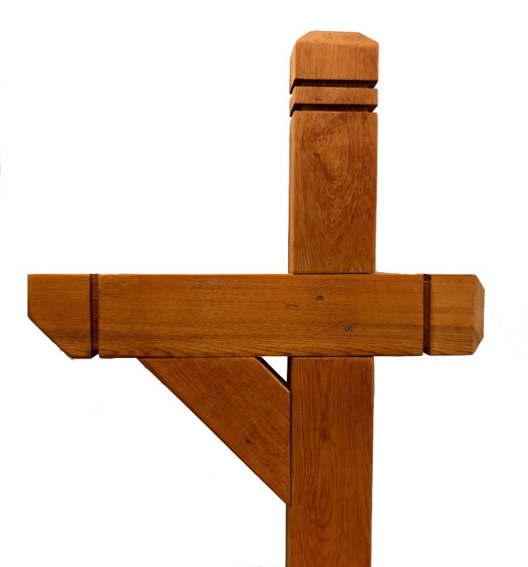 Decorative Cedar Wood Mailbox Post (4×6) Transitional Mailbox