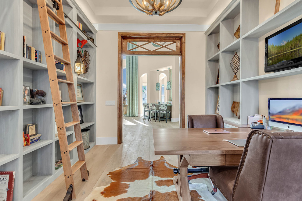Home Office Library - Rustic - Home Office - Orlando - by Molly's ...