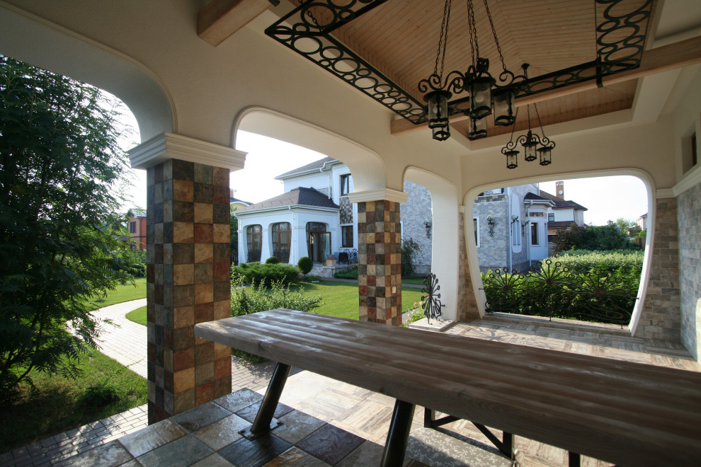 Беседка с летней кухней