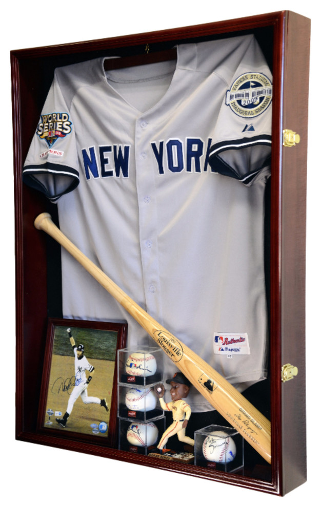 Extra Deep Jersey, Shadow Box Display Case With 98 UV Contemporary