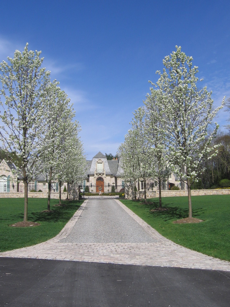 Design ideas for a traditional driveway in New York.