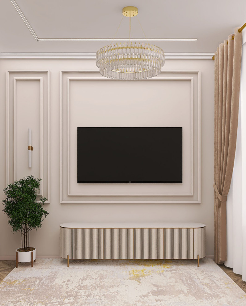 Двухкомнатная квартира. Уютный, лаконичный, но в меру роскошный интерьер для сем