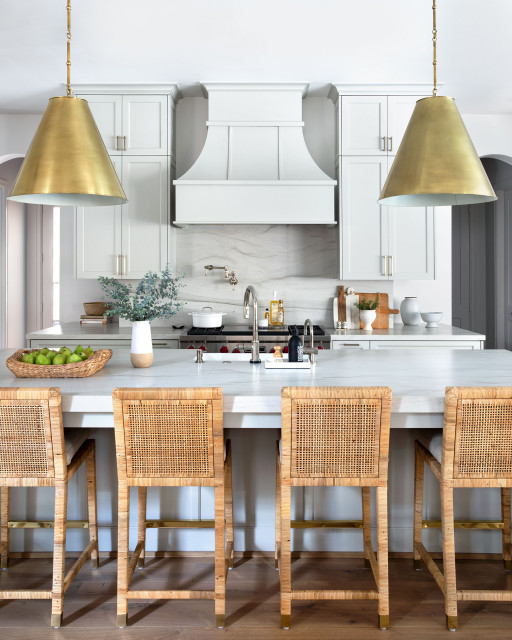 Memorial Transitional modern-kueche