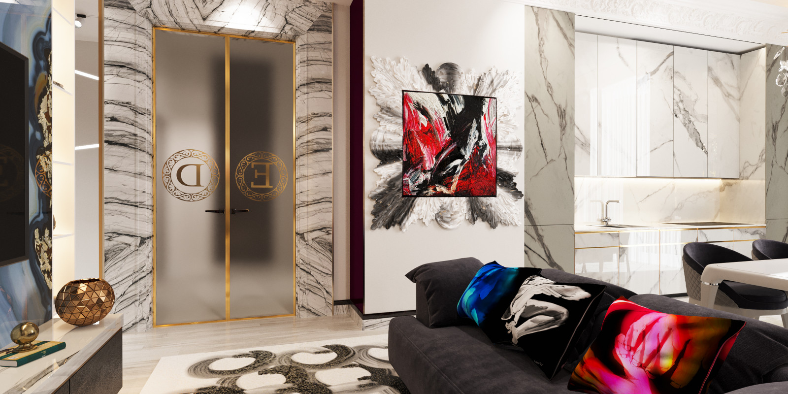 Многомерный интерьер как искусство.