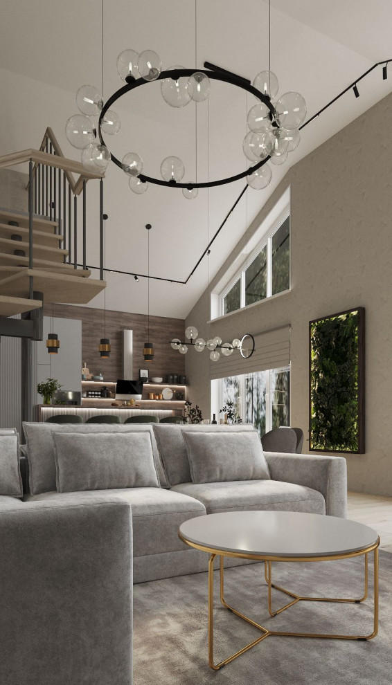 Гостинная в загородном доме