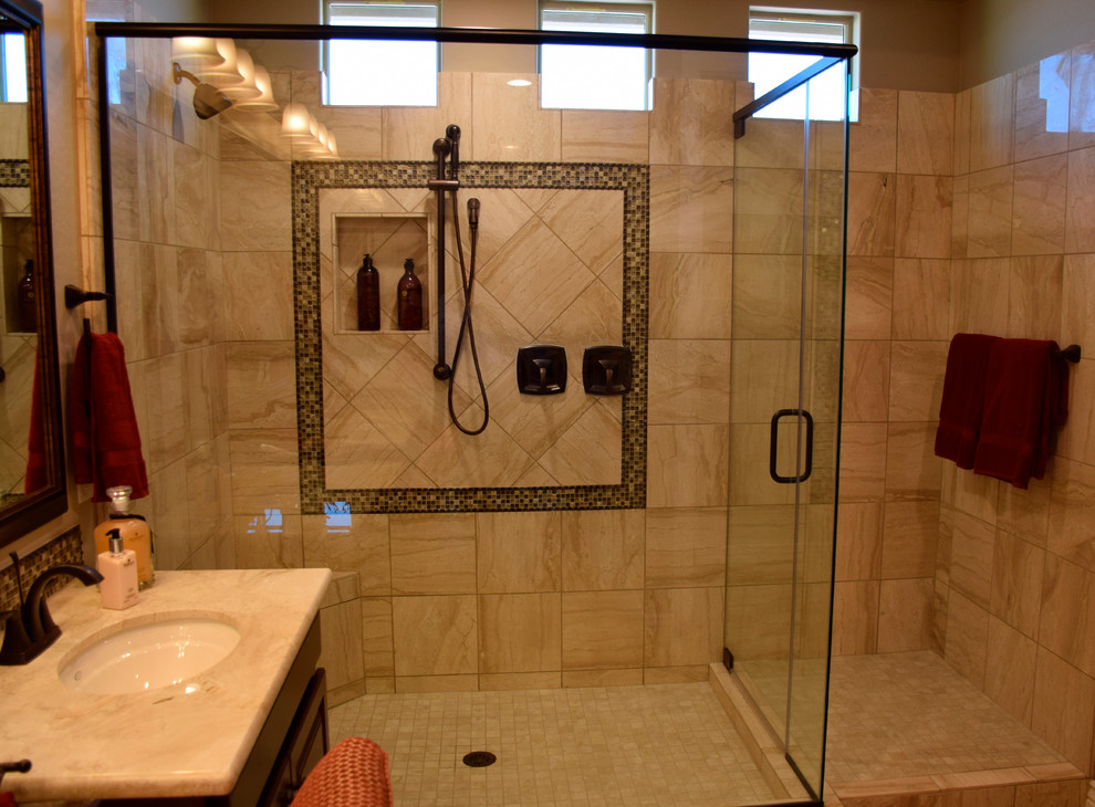 Inspiration for a transitional bathroom remodel in Phoenix