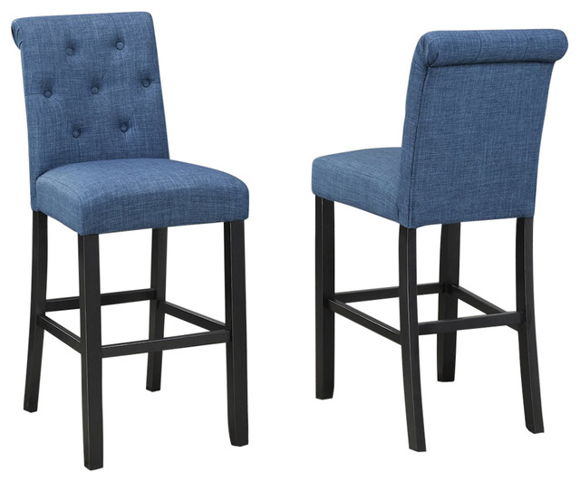 Bras Soho Tufted 29 Bar Stool Set Of 2 Transitional Bras Soho Tufted 29 Bar Stool Set Of 2 Transitional Stools And Counter By Inc