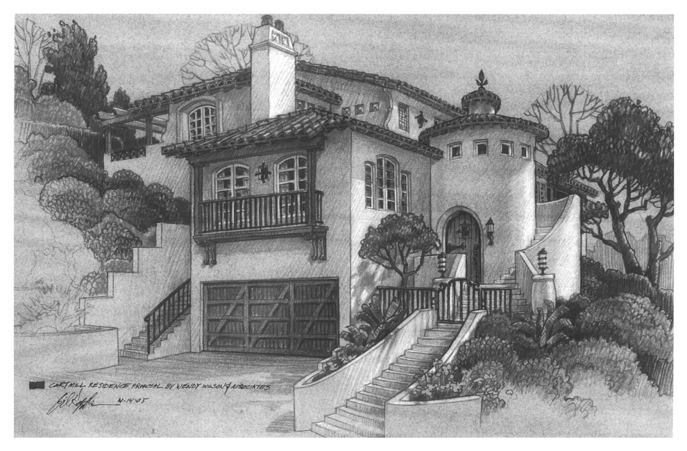 Mediterranean Hillside Home