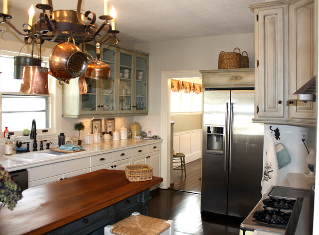 After Photo Of New French Country Kitchen - Eclectic - Kitchen - Atlanta