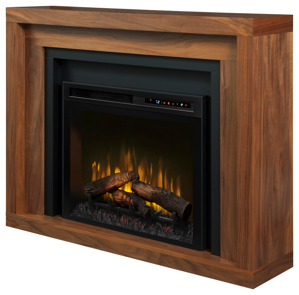 Dimplex Anthony Mantel Electric Fireplace With Logs - Transitional