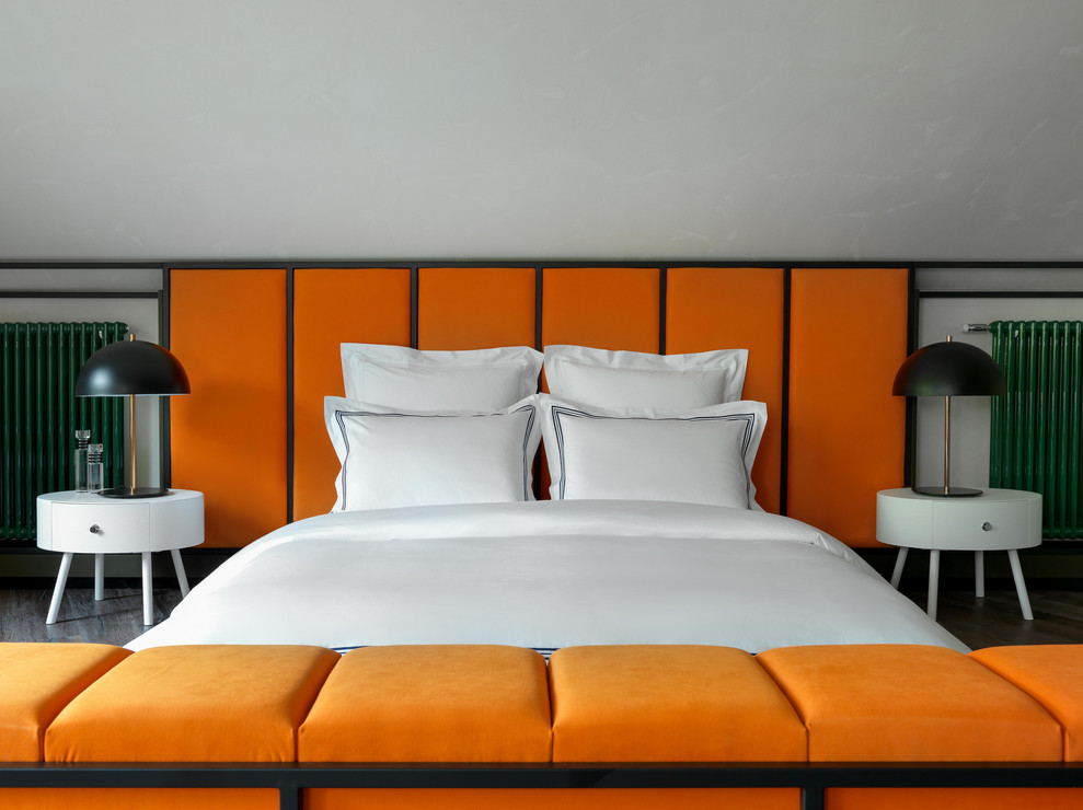 Спальня. Загородный дом Шале