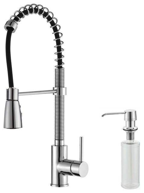 Commercial Style Single Handle Brass Kitchen Faucet