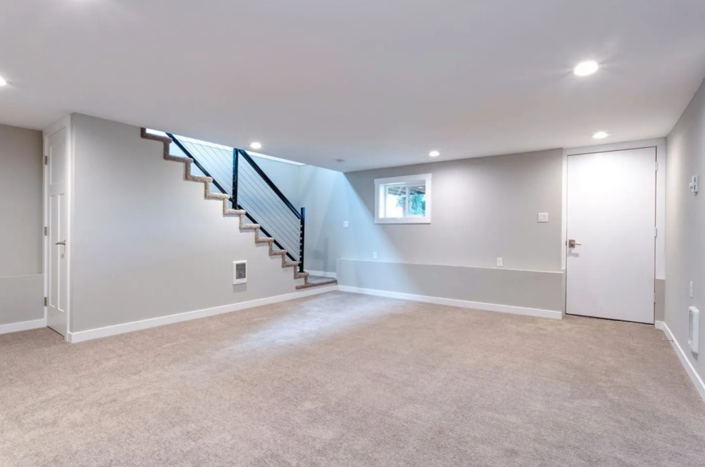 Inspiration for a transitional home design remodel in Denver