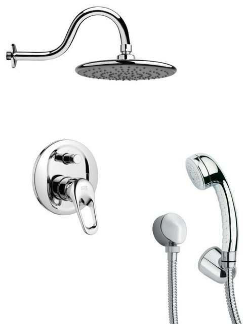 Contemporary Shower Faucet With Handheld Shower