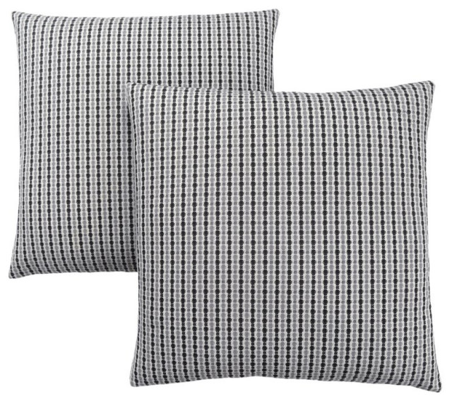 Pillows 18 X 18 Square Accent Sofa Couch Bedroom Polyester Grey ...