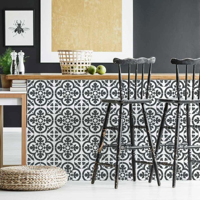 An event Year Greet Felicity Tile Stencil - DIY Faux Tiles - Cement Tile Stencils -  Contemporary - Wall Stencils - by Cutting Edge Stencils | Houzz