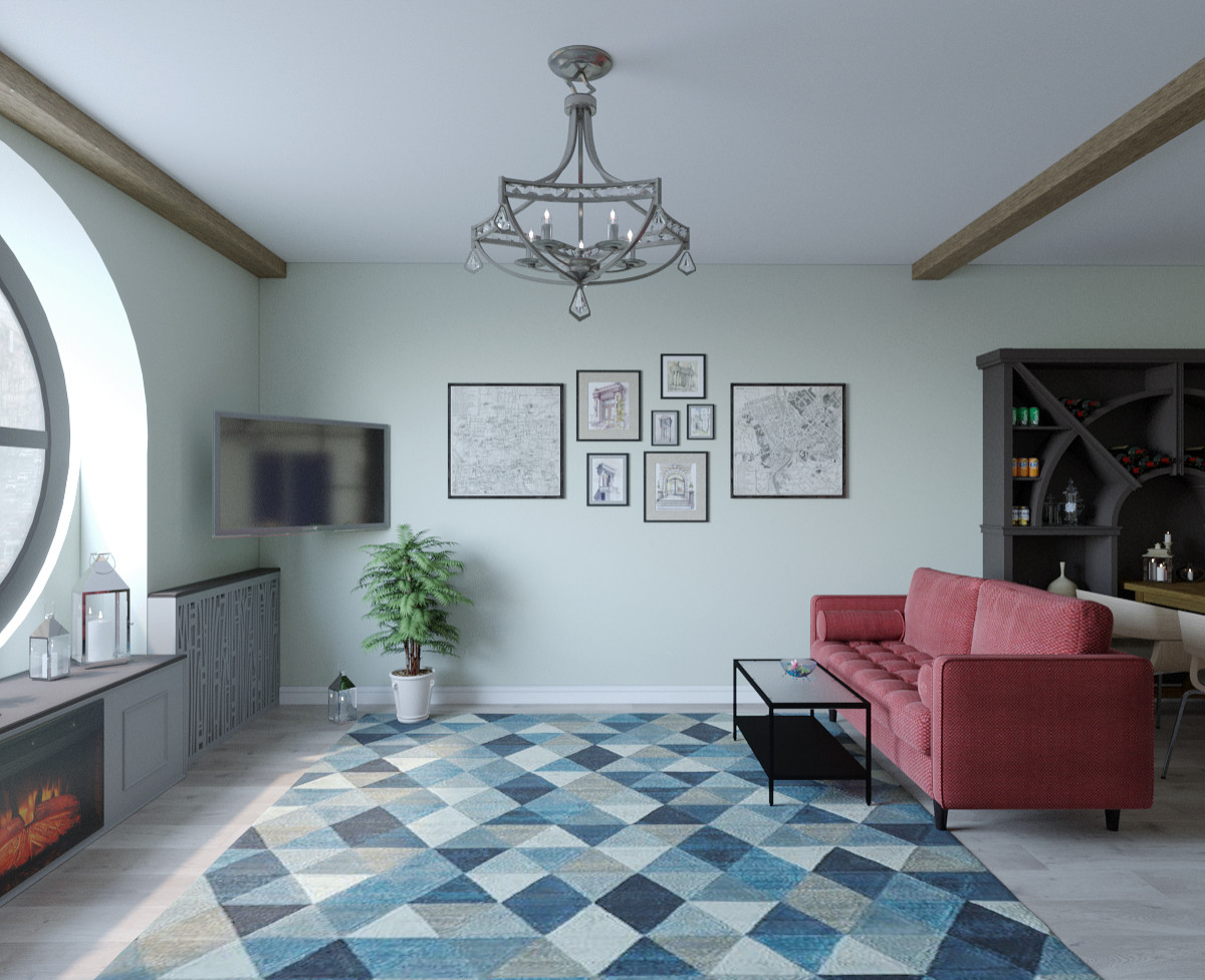 Лаундж хостела в исторической части Санкт-Петербурга