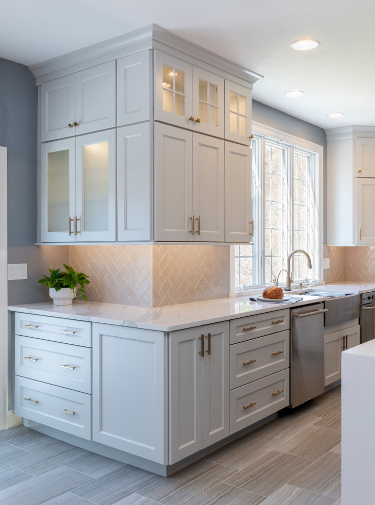 Home design - transitional home design idea in Providence
