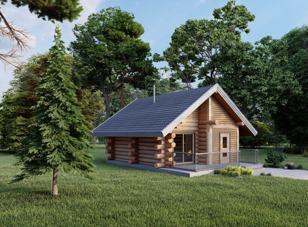 Баня по технологии Post and Beam