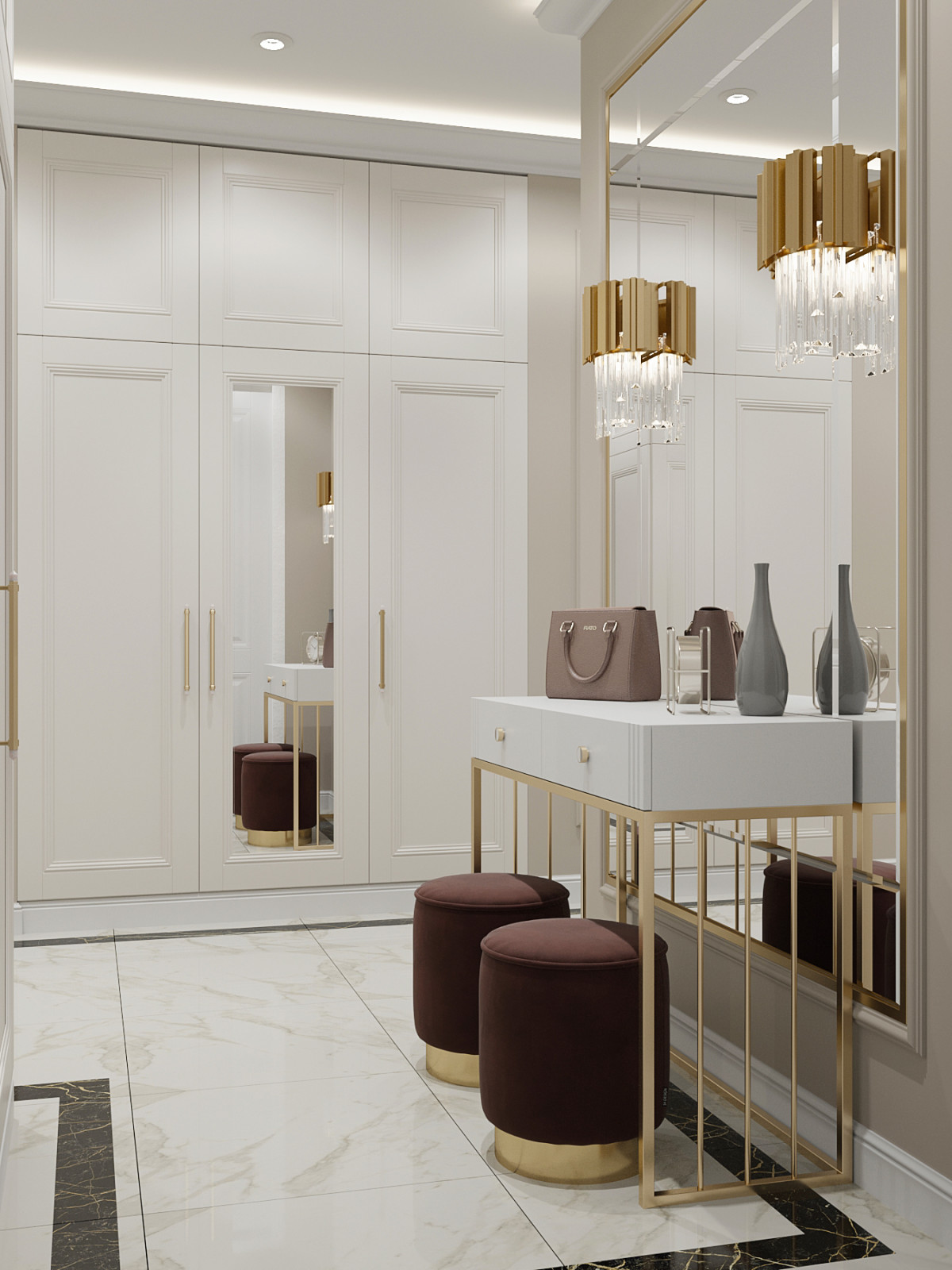 Дизайн-проект квартиры в стиле современная классика